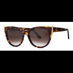 New Thierry Lasry Epiphany-008 Sunglasses Tortoise/Gold Cat Eye - 55mm MSRP $525